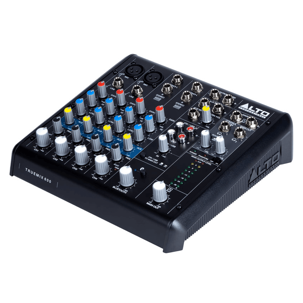 Alto TrueMix 600 - 6 Channel Analog Mixer with USB & Bluetooth