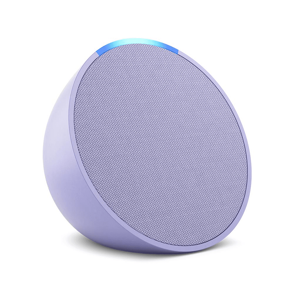 Amazon Echo Pop Lavender - Full sound compact smart speaker with Alexa
