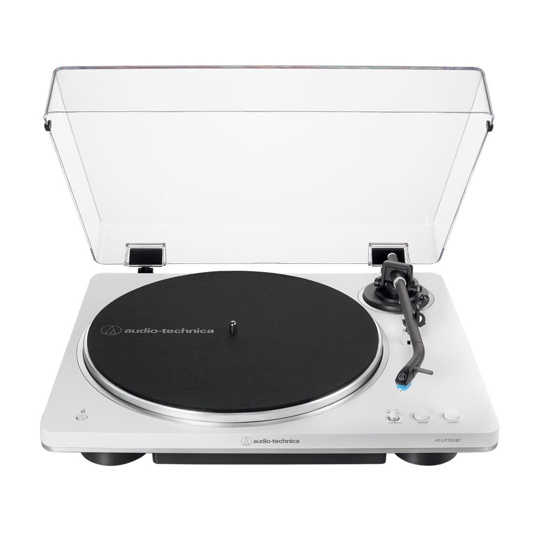 Audio-Technica AT-LP70XBTWS - White Fully Automatic Wireless Turntable