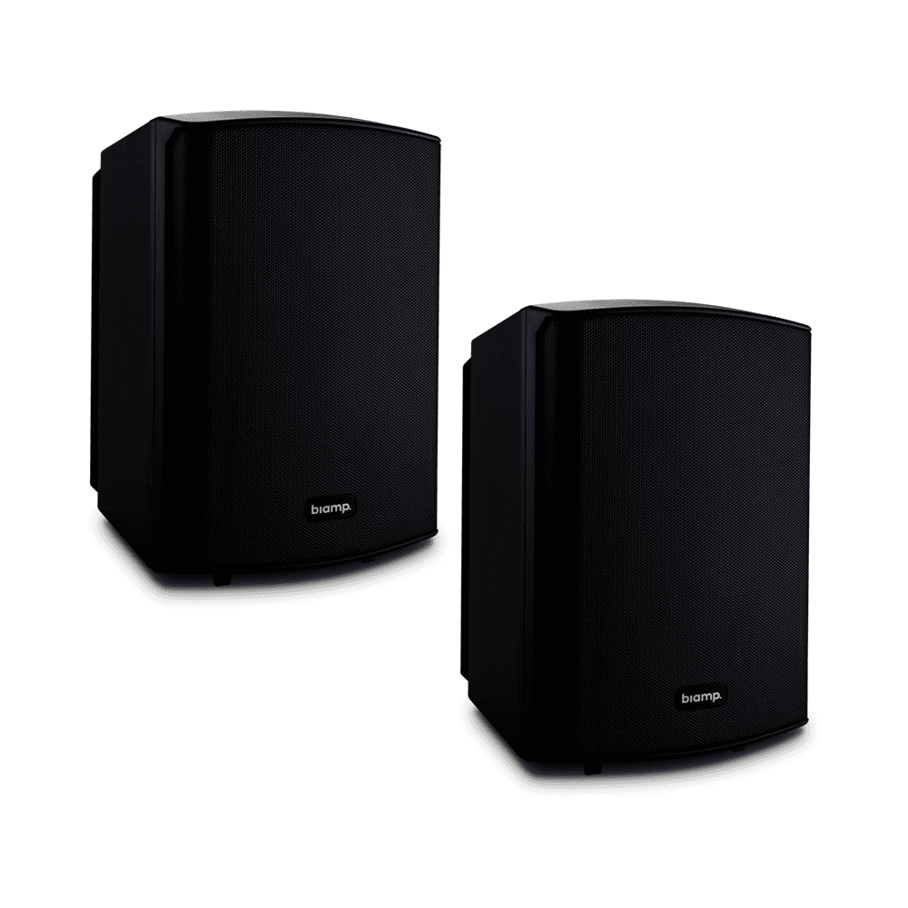 BiAmp SDQ5P-BL Black - 5-inch Stereo Loudspeaker set with 1 Active and 1 Passive loudspeaker