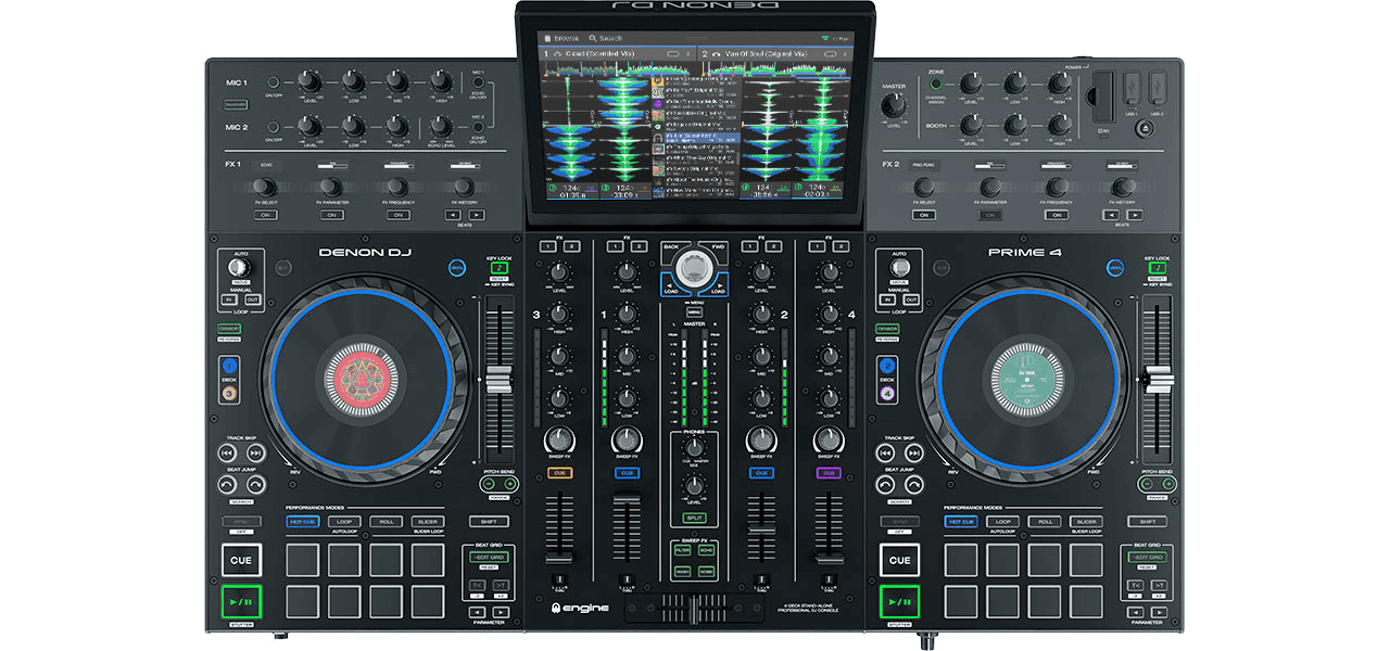Denon DJ PRIME 4 - Standalone DJ System | Smart Console