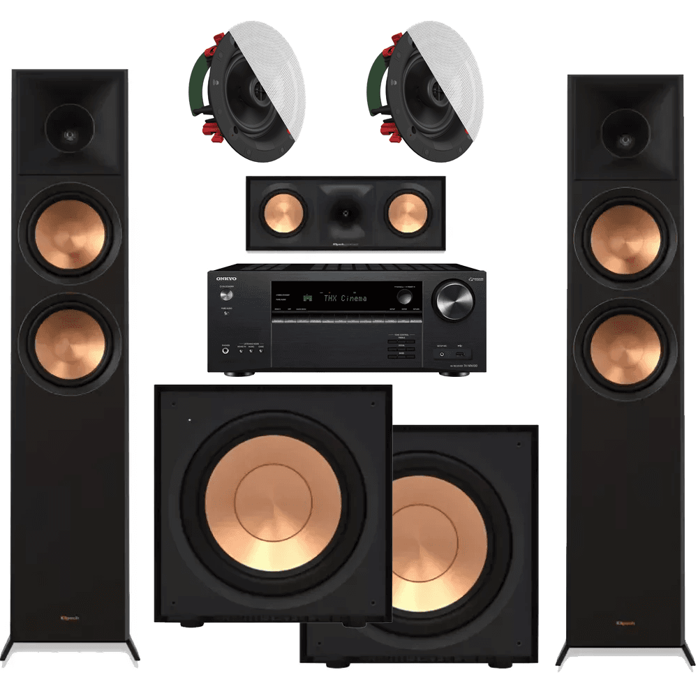Klipsch 5.2 Home Theatre System including Onkyo TX-NR7100