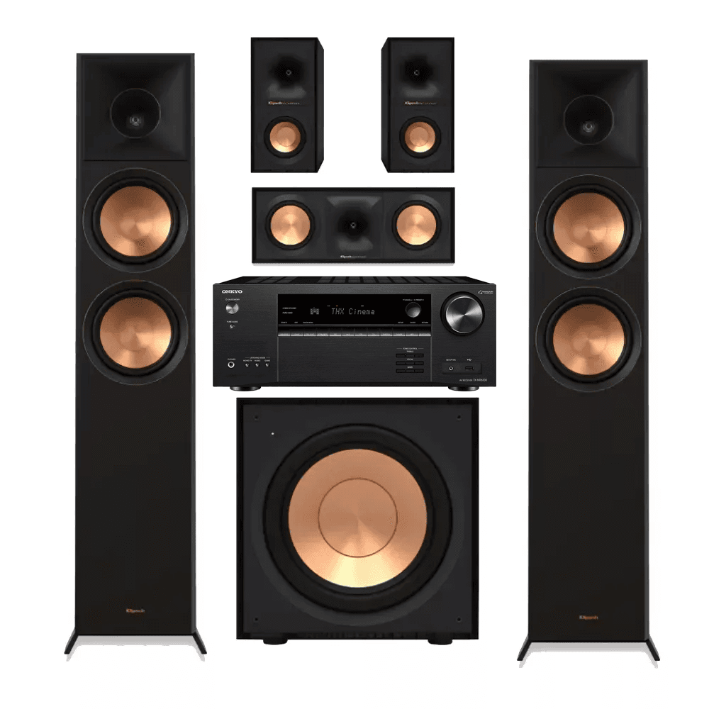 Klipsch R-600F Home Theatre System including Onkyo TX-NR6100