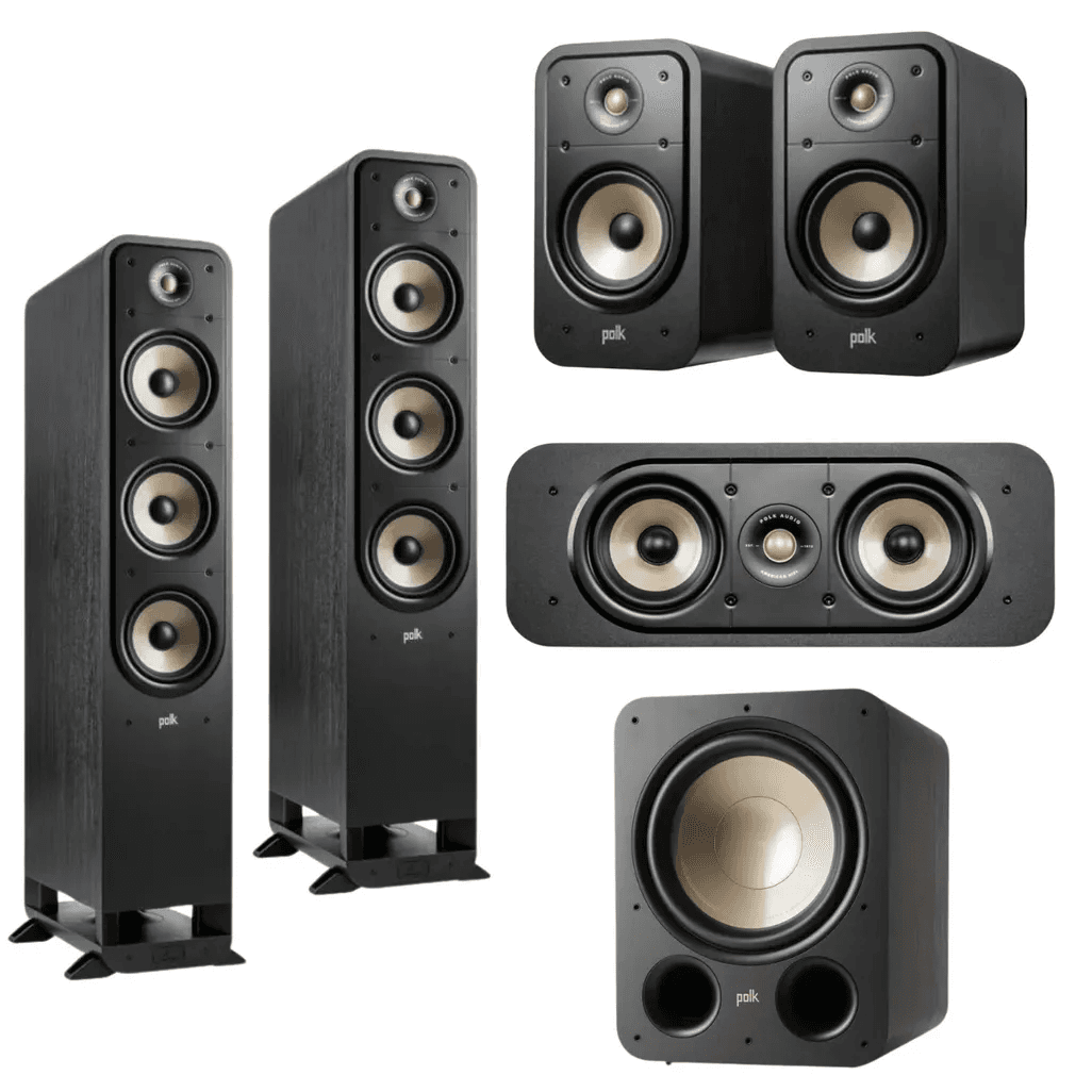 Polk Signature 60 Package - Includes S30 Center Speaker, S15 Surrounds and S12 Subwoofer
