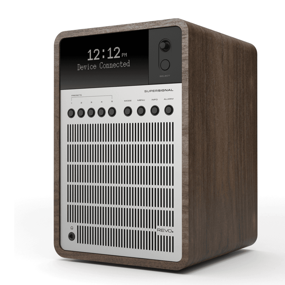 Revo SuperSignal Walnut Silver - Bluetooth DAB Radio
