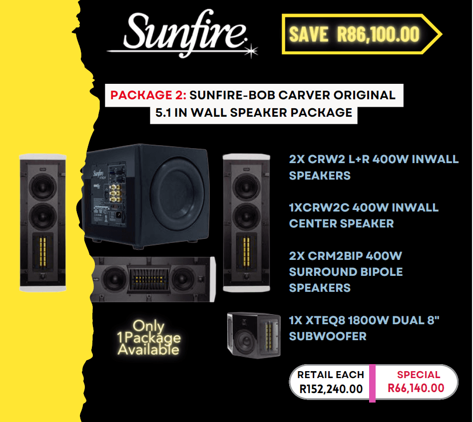 Sunfire CRW2 Home Theatre In-Wall Speaker Package - In Wall Home Theatre Package