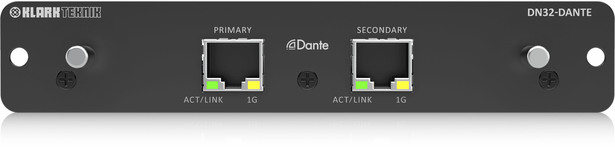 Klark Teknik DN32-DANTE - Audinate Dante Expansion Module with up to 32 Bidirectional-Channels