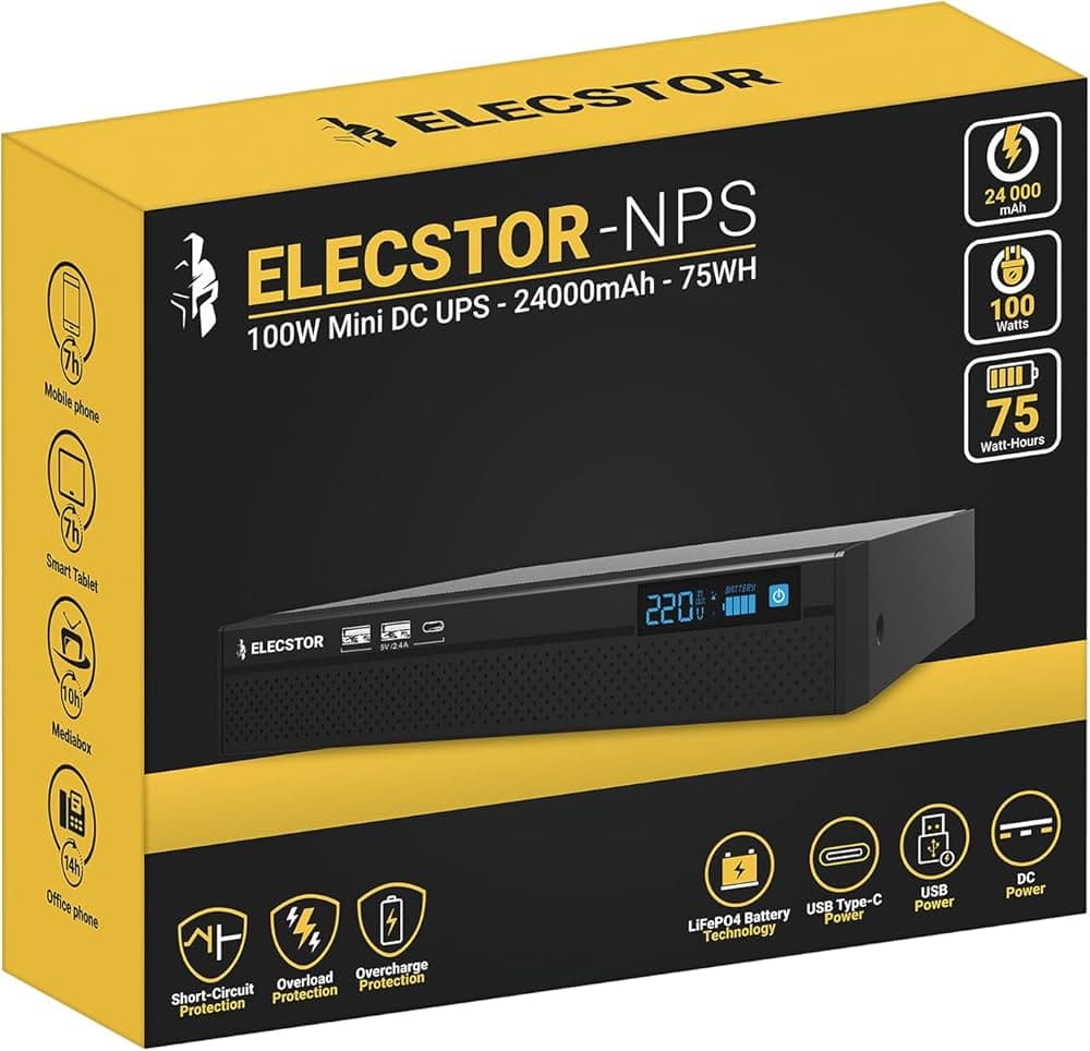 Titan Elecstor - ECO32700 18W 12000mAh Mini DC UPS