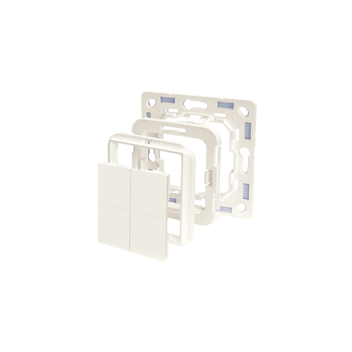 Shelly BLU Wall Switch 4 ZB + Busch-Jaeger adapter