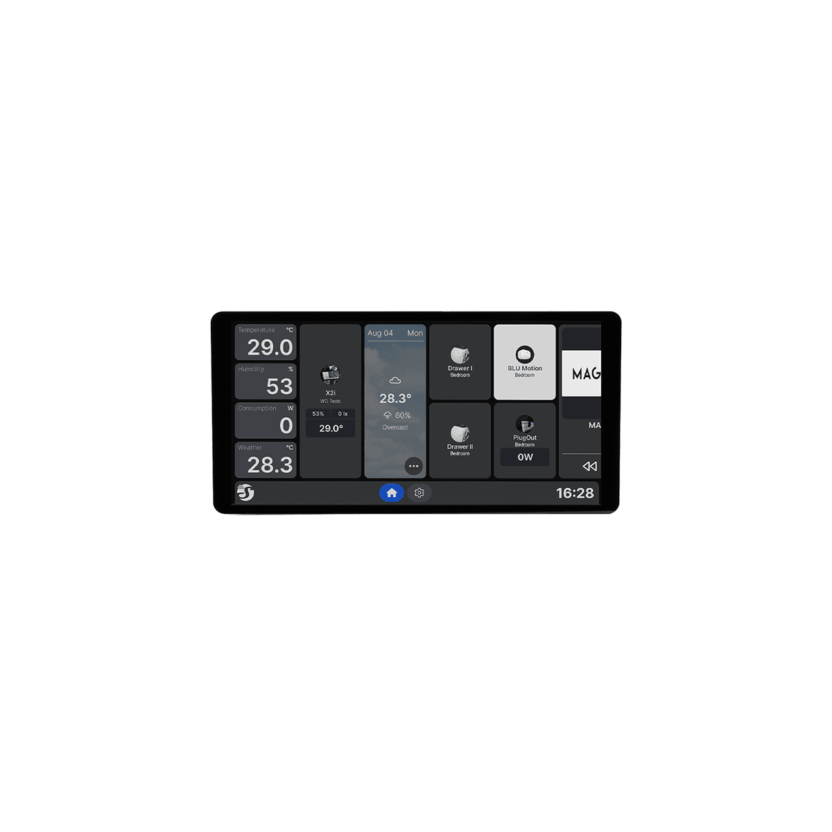 Shelly - Wall Display X2i 6.95-inch Colour Touchscreen (Silver)