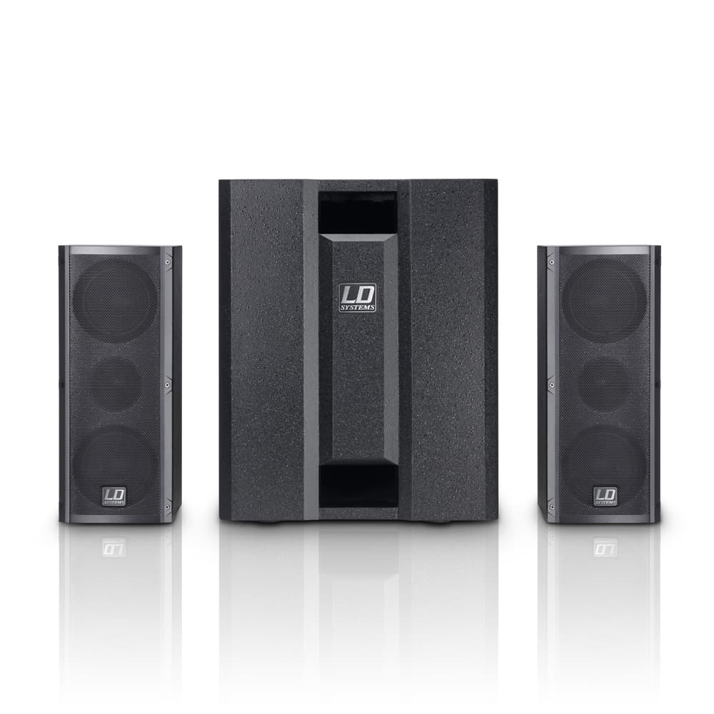 LD Systems Dave 8 Roadie Portable Active PA System With 3-Channel Mixer