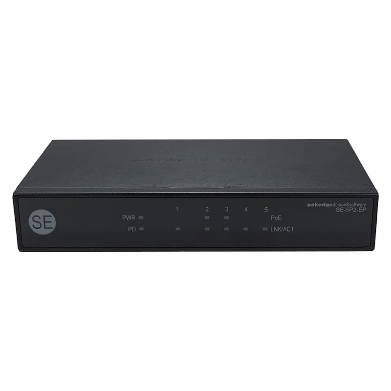 Pakedge SE-5P2-EP-A - 5 Port Gigabit Unmanaged PoE Pass-Through Switch