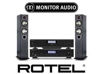 Rotel A12 + CD14 with Monitor Audio Bronze 5