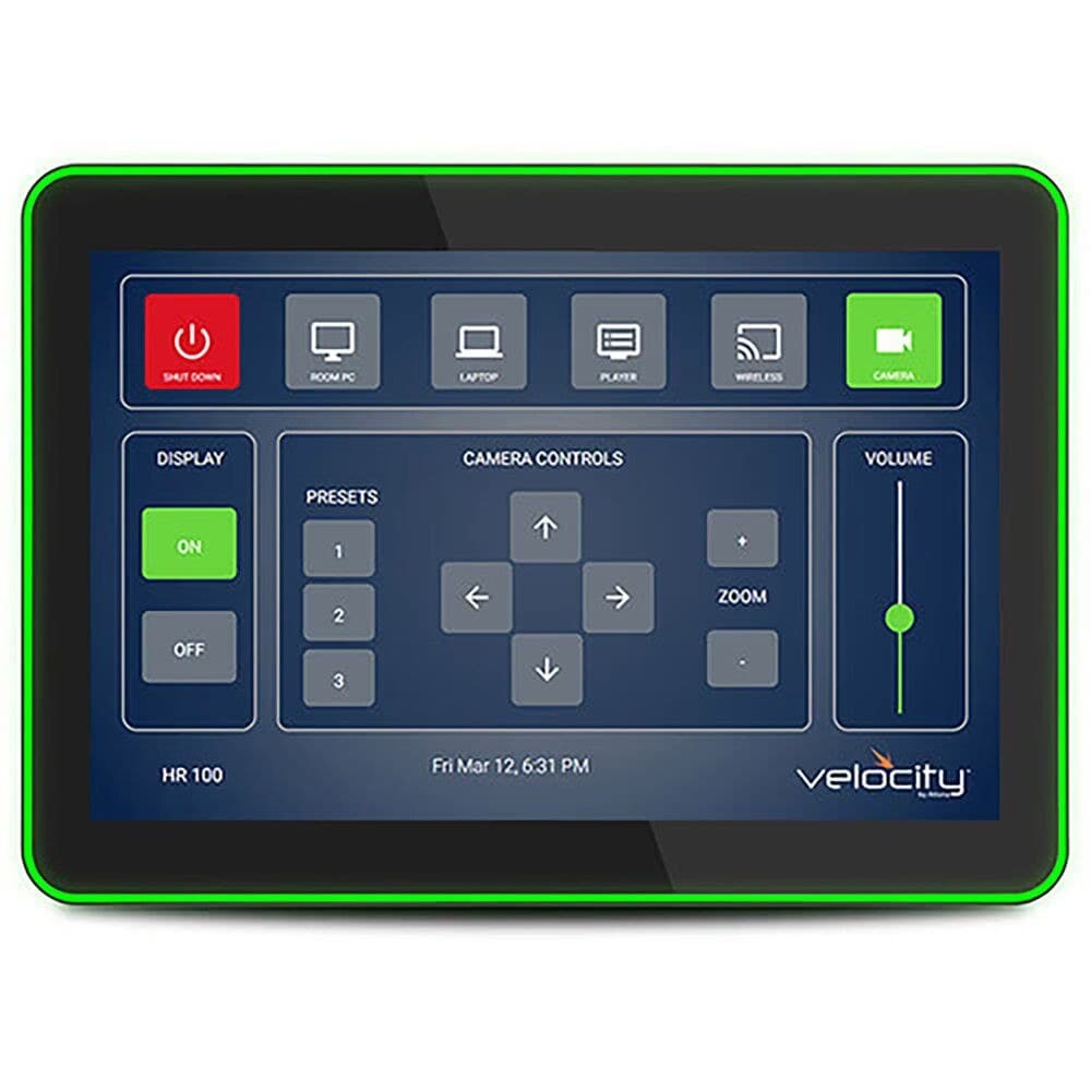 ATLONA ATL-AT-VTPG-1000VL-BL - Atlona Velocity System 10" VESA Mount Touch Panel with Single Room Velocity Gateway LED (Black) includes Wall Mount Kit