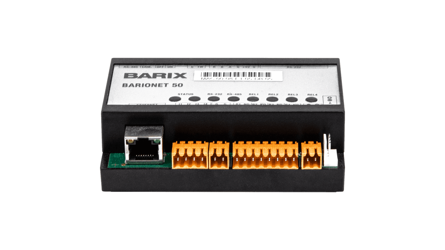 Barix Barionet IO12 - Barix input/output Module for Barionet 50 & 100 - 12 Channel Din rail Mount, Modbus/RTU via RS485 serial port