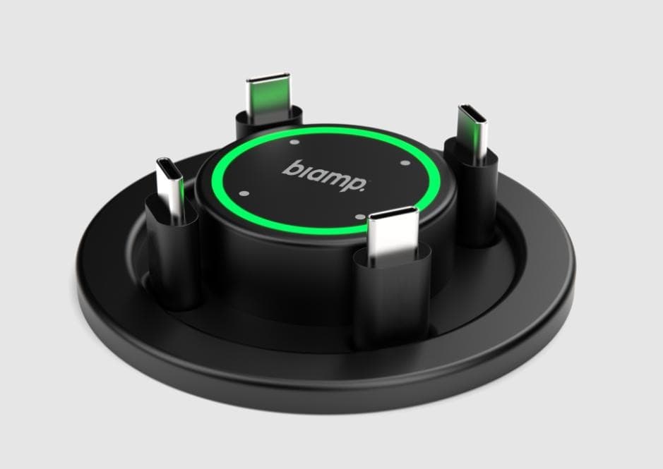 Biamp Apprimo, Impera, Vidi EasyConnect MPX 200 - EasyConnect MPX 200 is an innovative screen sharing hub with integrated charging, and cable management that also enables control of connected meeting room equipment. Simply connect the USB-C cable to your