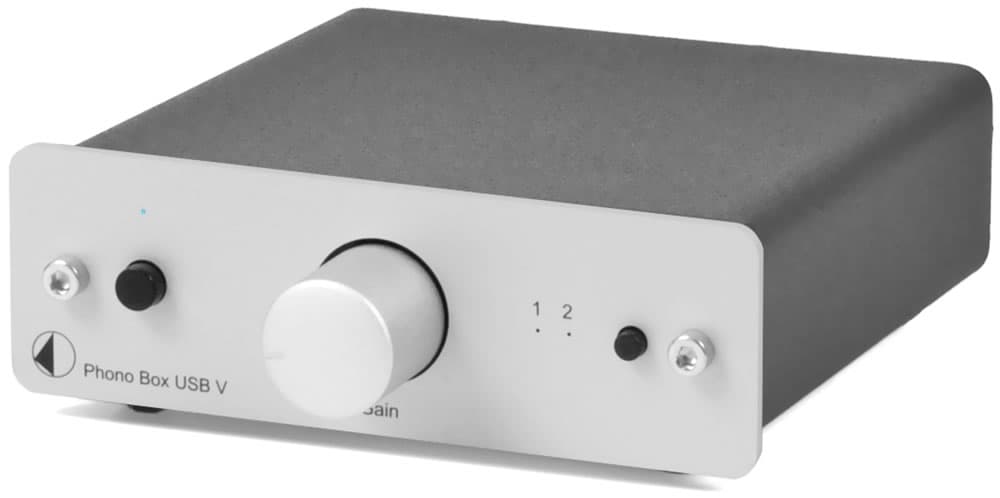 Pro-Ject Phono Box USB V MM/MC Phono PreAmp with line and USB outputs (silver)