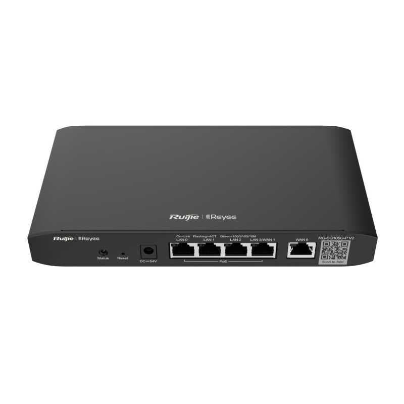 Reyee - 5-Port Gigabit 2-WAN 4x PoE 54W 100-User Cloud Router