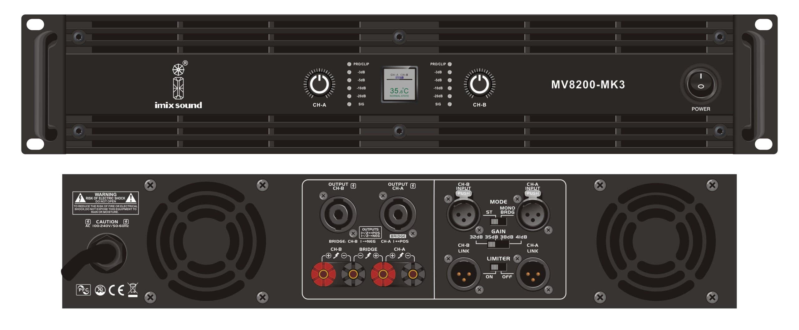 Imix MV8200-MK3 Power Amplifier