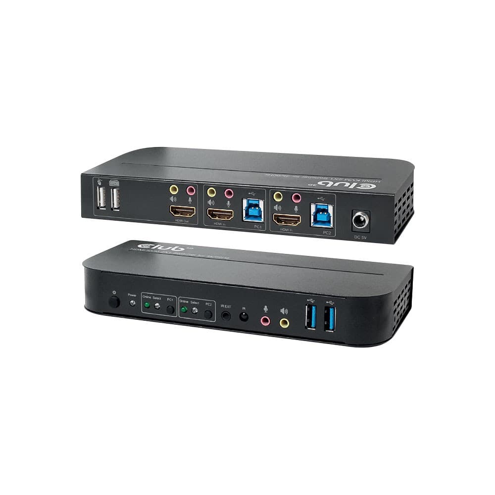 Club3D - 2-Port 4K@60Hz HDMI KVM Switch (CSV-1382)