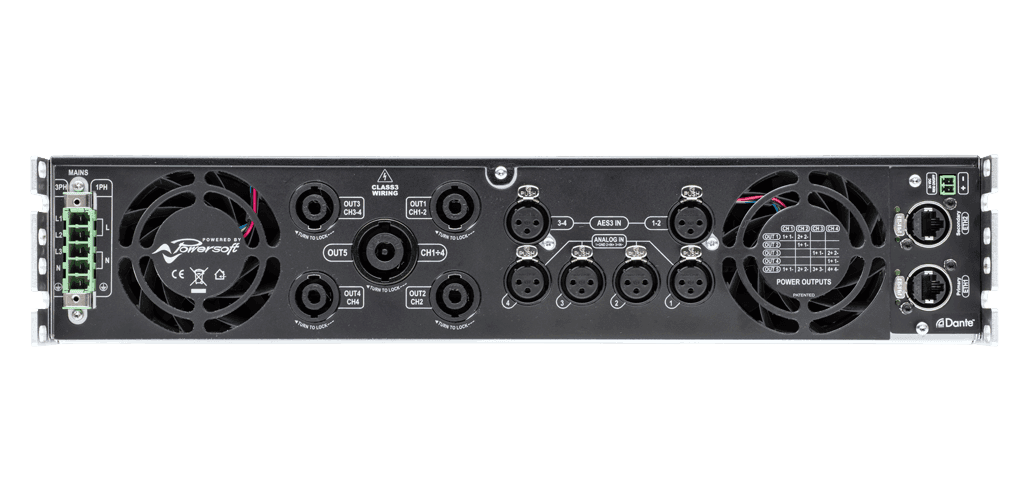 Powersoft - X4L DSP+D 4-Channel Amplifier with DSP and Dante