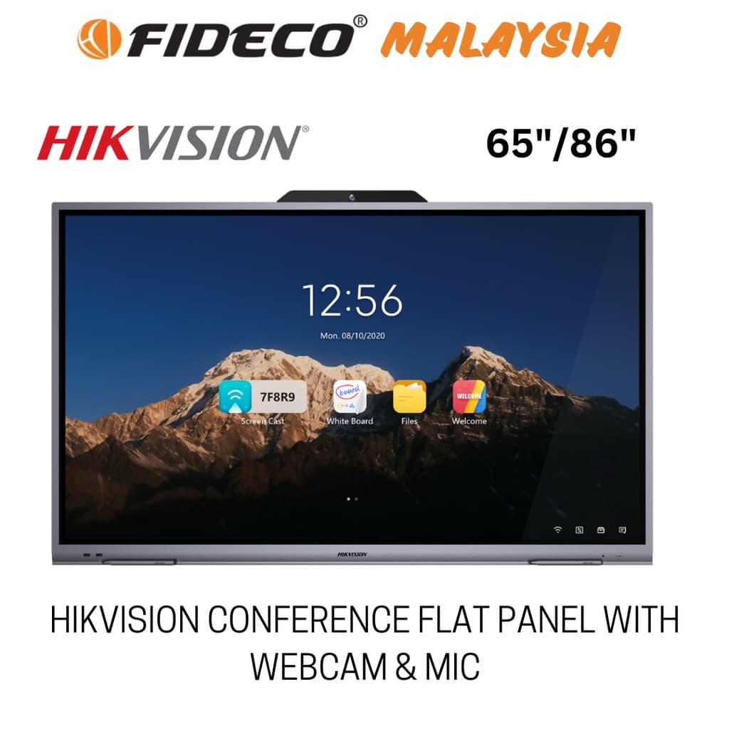 Hikvision Interactive Display with Camera - 65 Inch