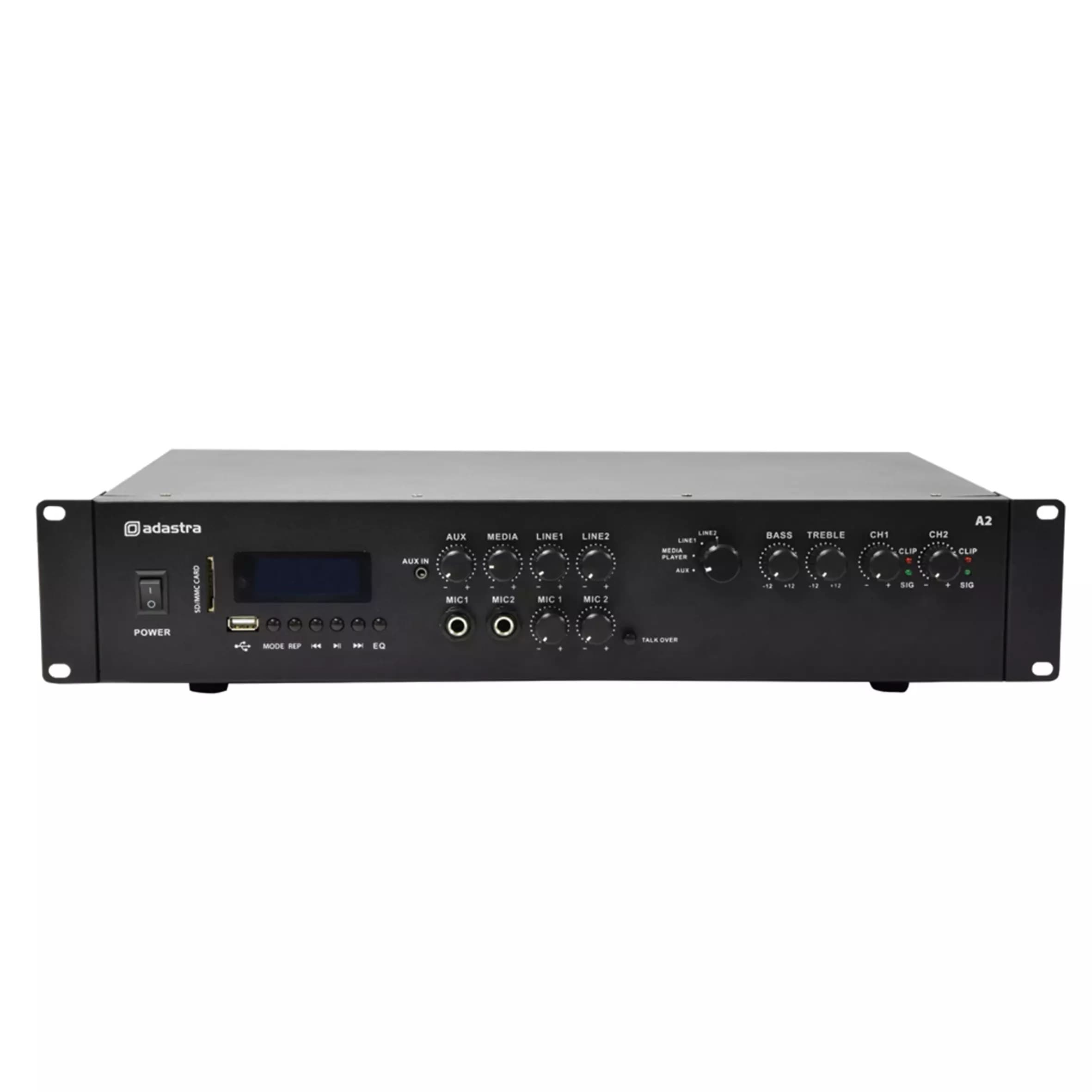ADASTRA A2 2U MIXER AMPLIFIER 2X 200W