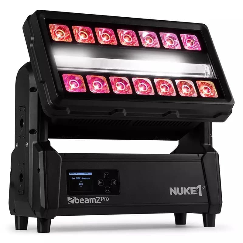 BeamZPro - NUKE1 LED COMBI IP65 96x 10W STROBE 14x 40W BEAM RGBWCW