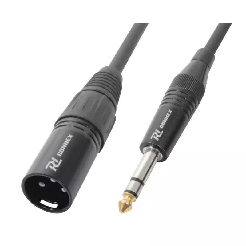 Power Dynamics Connex - PDC CX44-12 SIGNAL LEAD XLR MALE – 6.3MM STEREO MALE 12M