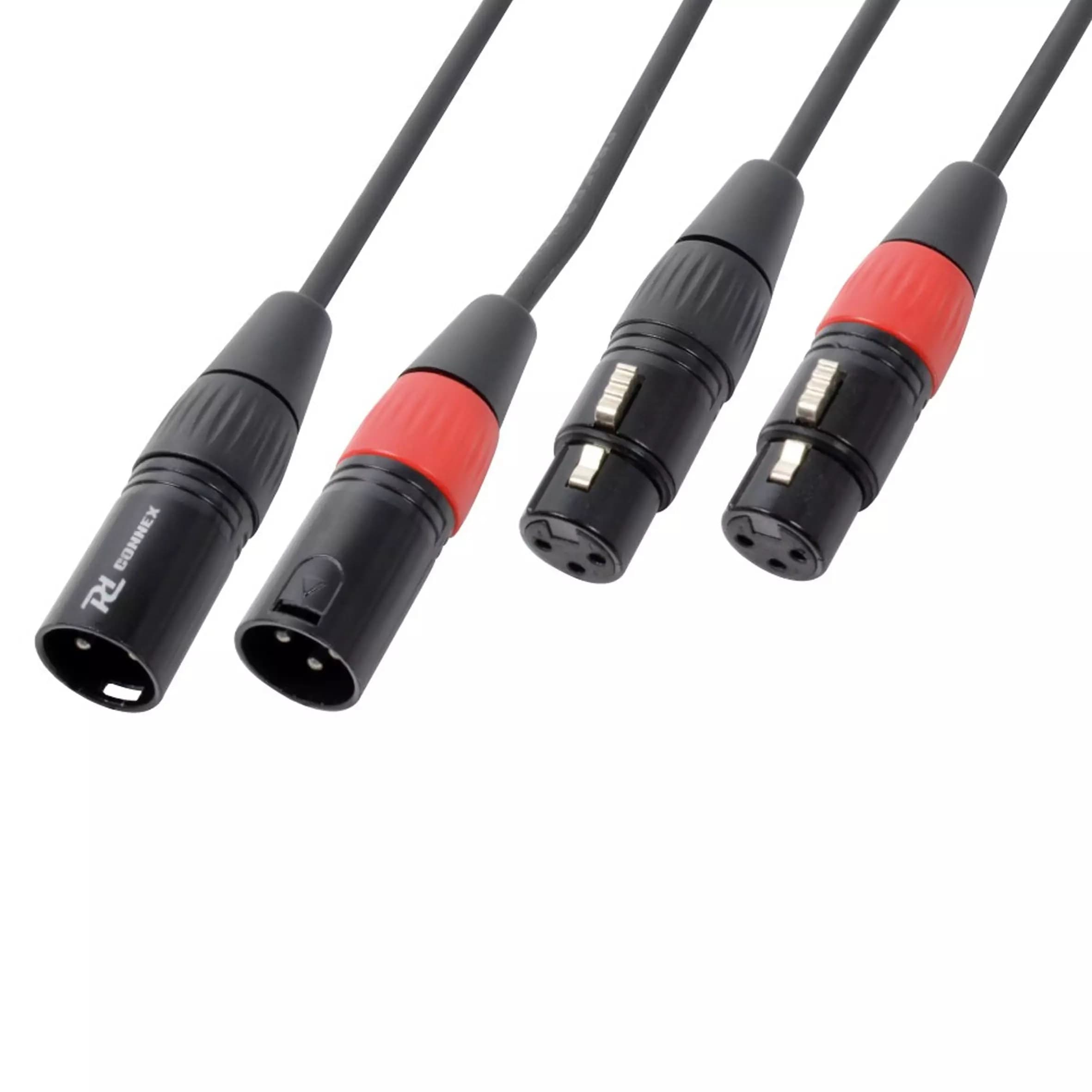 Power Dynamics Connex - PDC CX60-1 SIGNAL LEAD 2X XLR MALE – 2X XLR FEMALE 1.5M